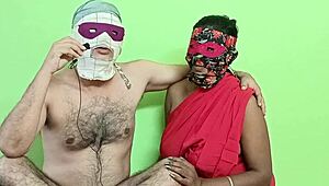 black indian housewife with hairy tight pussy sucks her juicy big ass and anus