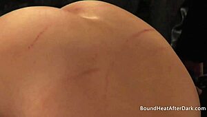 Bound lesbian slaves lick and finger each other to orgasm while madame watches and masturbates hungrily!