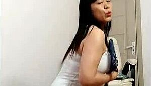 A village mature dances her thick curves in the morning breeze, flaunting that homemade milf body at home