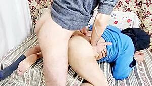 my desi stepsis hijab slips during fat cock doggystyle