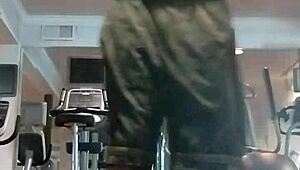 21 year old athletic dorm workout tempts roommate