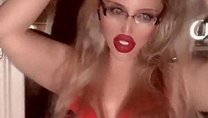 Blonde Goddess Dances Belly Fetish Song