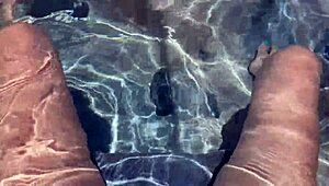 Italian Big Tits Milf Legs Spread in Jacuzzi!