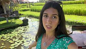 Cum dripping down her face while eating pasta in public cafe feels so dirty