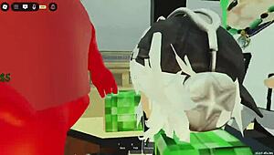 she goes afk during the game and the crew turns it into a wild shemale gangbang