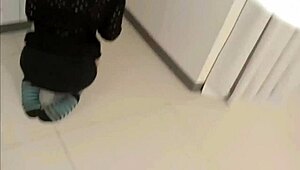 Brunette Milf Babe Pegs With Double Strap-On Dildo Roleplay