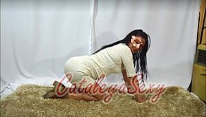 Sexxxy Latina Milf Poses Tits in Lingerie Shoot!