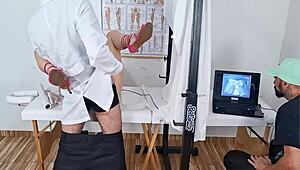 i took wife to ultrasound but doc fucked her wet pussy hard