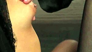 Skinny lesbians grind stockings-clad pussies scissoring endlessly!