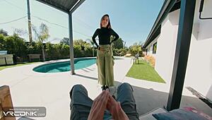 VR Conk Redhead Kim Deepthroats Huge Cock In Kim Possible Cosplay Parody Pt 3