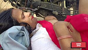 me n my horny indian wife cant resist passionate outdoor fuckin luv it!!