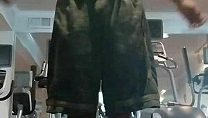 21 year old athletic dorm workout tempts roommate