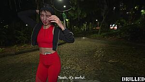 Heart pounding public pickup turns into wild threesome anal ass fuck