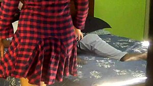 Beautiful curvy latina rides huge black cock pov cowgirl creampie close-up