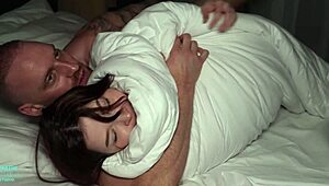 Im pounding this cute redhead students shaved wet pussy doggystyle on top floor