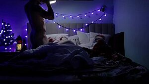 woke up my neighbor girl with some quick christmas morning pussy pounding on the new cam