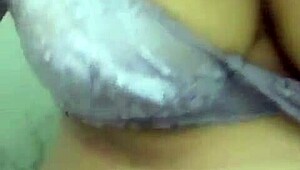 Bhabhi teases with big boobs on video call 😍 village girl flashes her tits too
