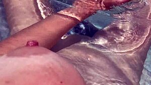 Italian Big Tits Milf Legs Spread in Jacuzzi!