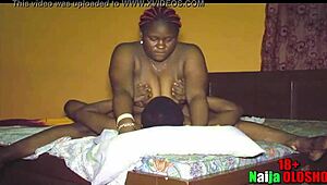 Naija's busty stepmom can't resist stepson's huge black cock sucking and riding wild. Full vid on my profile!