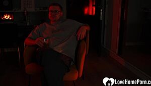our romantic redhead night turns into rough bedroom pussy pounding orgasm