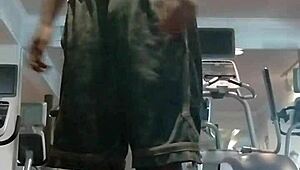 21 year old athletic dorm workout tempts roommate