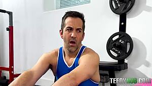 wrestling turns wild as xochi moon takes donnie rock's hard cock pov