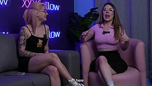 emma fiore delivers sloppy blowjob with hot kisses and big tits