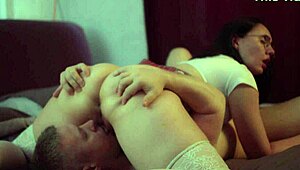 Damn, perverted man licks milf's juicy pussy till she squirts real orgasm!