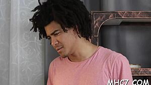 Stunning girlfriend cuckolds her cheating boyfriend with rough old cock pounding