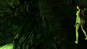 Tomb Raider Goes Wild! Nude Outdoor Adventure Turns Into Public Monster Fuck Fest