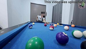 Thai Pool Table Climb Turns Into Hard Bent-Over Pounding With Moans