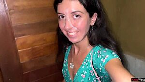 Cum dripping down her face while eating pasta in public cafe feels so dirty