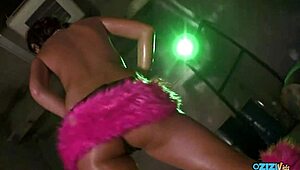 party lights hit as she takes doggy pounding from behind equally hard