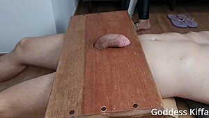 my heel crushes your pathetic balls now!