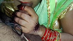 my stunning indian dream bhabhi, the sexy maid wife, gives a sloppy blowjob before stepbrother fucks her hard