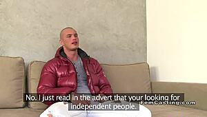 that stunning milf agent rides cock hard during office casting interview