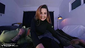 VR Conk Redhead Kim Deepthroats Huge Cock In Kim Possible Cosplay Parody Pt 3