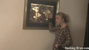 Lesbian Toe Suckers Worship Feet In Silky Stockings