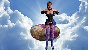 Granny Carmen Angel Sky Share Intimate Licks And Peaks Multiple Times