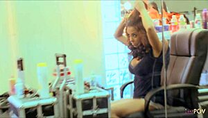 wanna watch brunettes lick pussies then strap on pound?