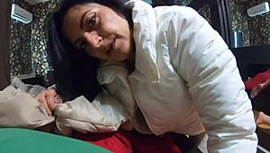 MilfyCalla in yoga pants shows cameltoe, gets huge cumshots on downjackets preview 196