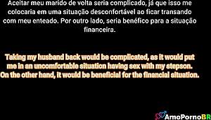 damn i've been secretly fucking my horny stepson behind hubby's back in lingerie