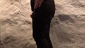 Chubby Office Edger Flashes Shaved Pussy At Work Again!