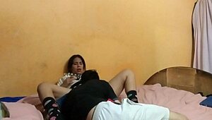 my stepsister schoolgirl begs me to suck and fuck her in every position