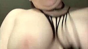 Lingerie Teasing Reveals Big Natural Tits Bouncing Softly