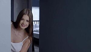 Masturbating Blonde Teen Caught by Stepdad Gets Pounded Doggystyle