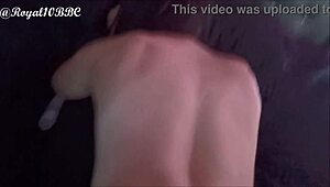 Brunette Milf Wife Interracial Monster BBC Doggystyle Condom Vanishes Mystery