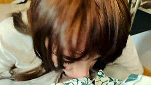 wanna see best deepthroat with sloppy cum swallow?