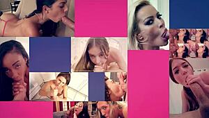 Hot MILF Sucks Stepson While Husband Watches