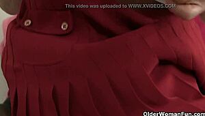 part 13 delivers english mums teasing curves in tight nylons